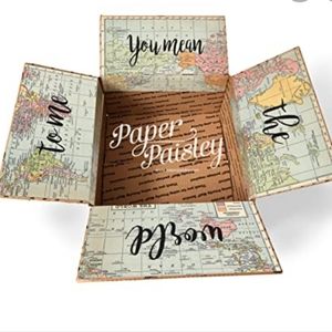 "you mean the world to me"sticker for care package